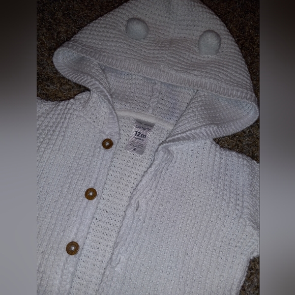 Carters Unisex Baby Cardigan W/Ears - Picture 7 of 7